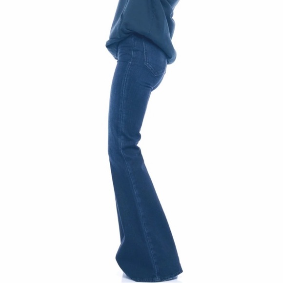 Free Peoples x Sandrine Rose Super Flare Jeans in Indigo, High Rise, Sz 26, NWT - Picture 3 of 15